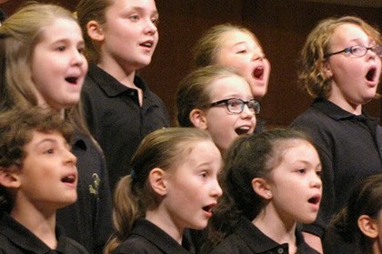 The Bella Voce Choir performed for friends and families during the Rainier Youth Choirs' Oct. 16th concert. From left