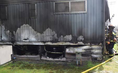 Firefighters put out a mobile home fire on Tuesday in the 24400 block of 64th Avenue South in Kent.