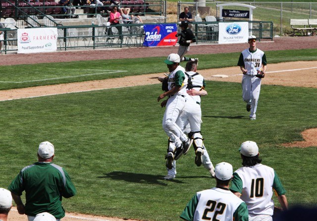 Kentridge celebrates its 4-3 win over Kentwood to take third place in the state Class 4A playoffs.