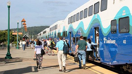 Fans can catch a Sounder train in Kent on Saturday