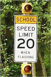 Registered owners of the offending vehicles will receive a $124 ticket when the speed violation is 1 to 9 miles per hour over the 20-mph school zone speed limit.