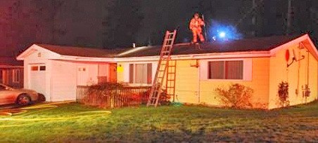 Firefighters put out an attic fire Jan. 1 at a house in the 25000 block of 20th Avenue South on the West Hill.