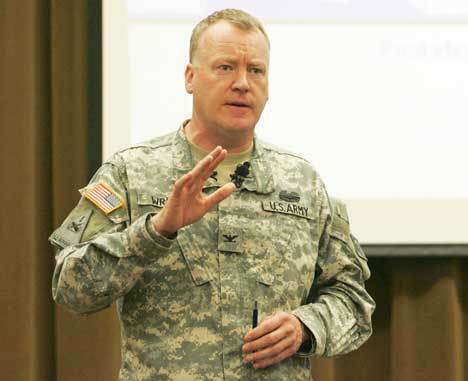 Army Corps of Engineers Col. Anthony Wright held a press conference Nov. 5 to update the status of the Howard Hanson Dam.