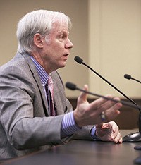 State Rep. Mark Hargrove testifies before the House Early Learning and Human Services Committee on his foster child security bill.