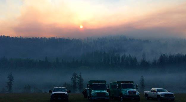 A fire broke out last month in the Colville National Forest in Eastern Washington. Conditions are dry on both sides of the Cascades.