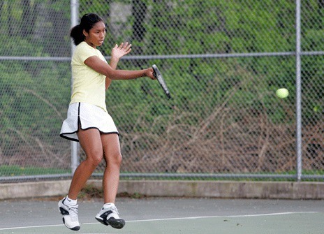 Sophomore Kyana Esber is one of Kentridge’s top-returning players on the tennis court this spring.