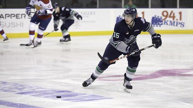 Lane Pederson scored two goals to power the Thunderbirds past the Oil Kings in WHL play at the ShoWare Center on Thursday night.