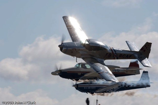 The Cascade Warbirds are lined up to be part of the Veterans Drive street naming ceremony Friday