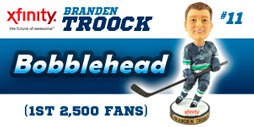 Branden Troock bobblehead night is Jan. 12.