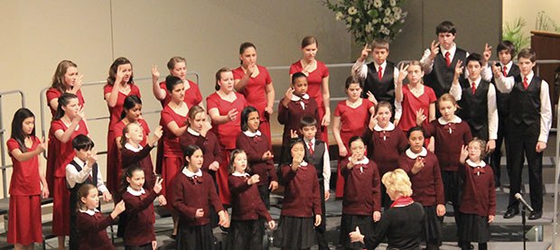 RYC performed John Rutter’s Mass of the Children with Rainier Chorale in 2012.