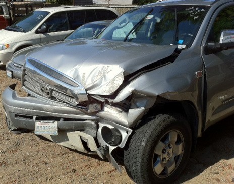 This 2007 Toyota Tundra ended up totaled after a June 17 crash on Interstate 5 with a car driven by a 14-year-old Kent boy. The driver of the pickup suffered a back injury. The boy was not injured.