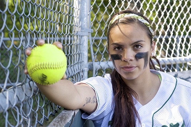 Kentridge High pitcher Lizzet Dominguez hopes to help lead the Chargers to a berth in the Class 4A state fastpitch softball tournament.