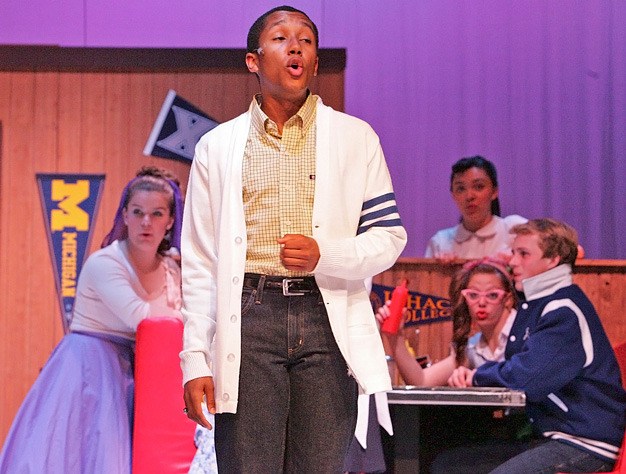 Robert Poole performs as Richie in the Kentridge High production of 'Happy Days