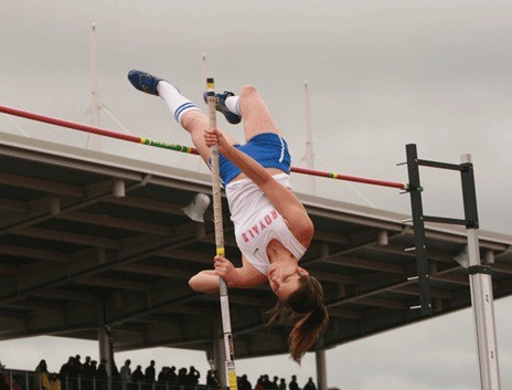 Kent-Meridian's Kelsey Bueno uncorked a mark of an even 12-feet in the pole vault on Saturday