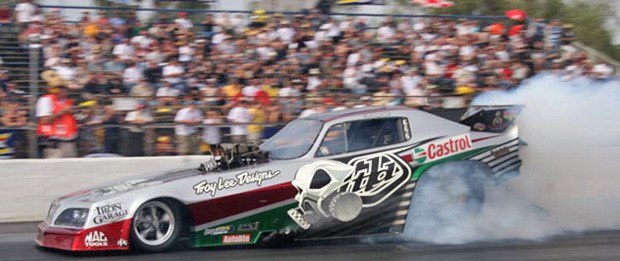 Canadian Tim Boychuk and his 1977 Firebird will be part of the four-car Funny Car exhibition Friday night.