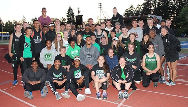 Kentwood High School brought home the Kent All-City track and field meet trophy