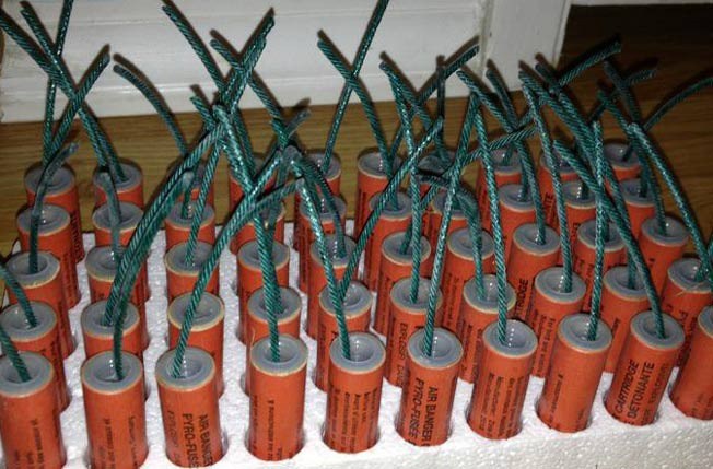 M80s are one of the illegal fireworks in Kent and other cities.