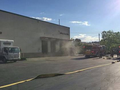 Area firefighters quickly responded and doused a small fire in the 18600 block of 72 Avenue South on Tuesday. The building's sprinkler system was instrumental in preventing the fire from spreading.