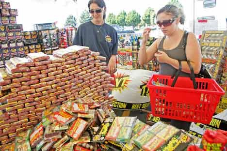 TNT Fireworks stand operator Gaby Blackbird