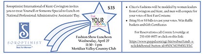 Proceeds support the Soroptimists’ Live Your Dream awards program and other community service projects.