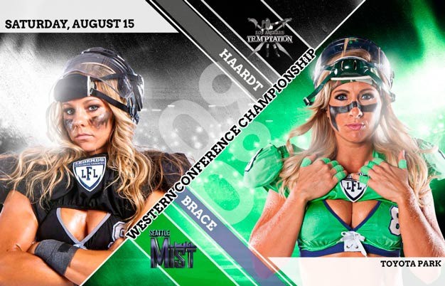 The Kent-based Seattle Mist take on the Los Angeles Temptation in a Legends Football League playoff game on Saturday in Chicago.
