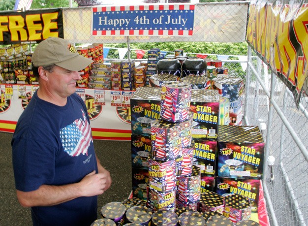 Fireworks stands open on Saturday in Kent. Fireworks can only be discharged on the Fourth of July in Kent.