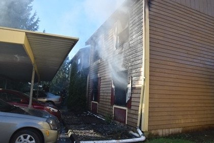 A SeaTac apartment fire displaced four families.