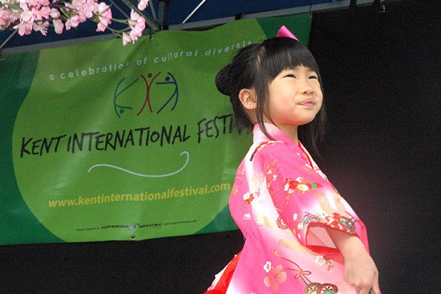 Show of color: Japanese dance and fashion are part of the Kent International Festival.