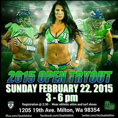 Try out for the Kent-based Seattle Mist women's football team on Feb. 22 in Milton.