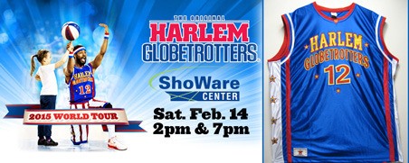 The Harlem Globetrotters will appear on Saturday