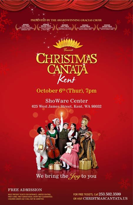 Check out a free Christmas concert on Oct. 6 at the ShoWare Center.