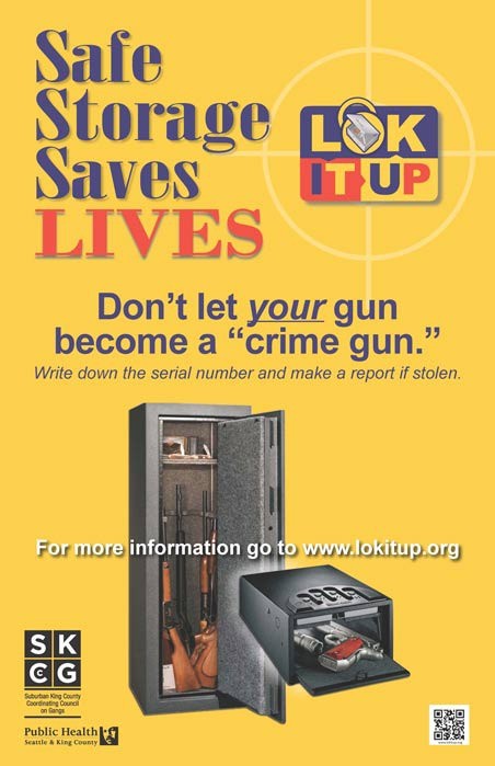 King County's campaign encourages gun owners to lock up their guns. For more information