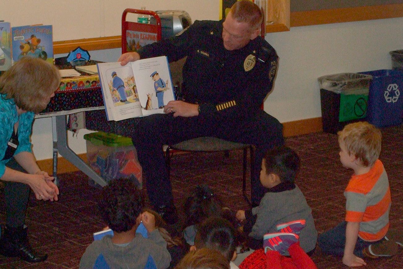 Kent Library thanks Kent Police for their service