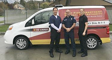 A new pilot program of the Kent Fire Department will send a firefighter and a nurse in a van to non-emergency medical 911 calls. Courtesy Photo