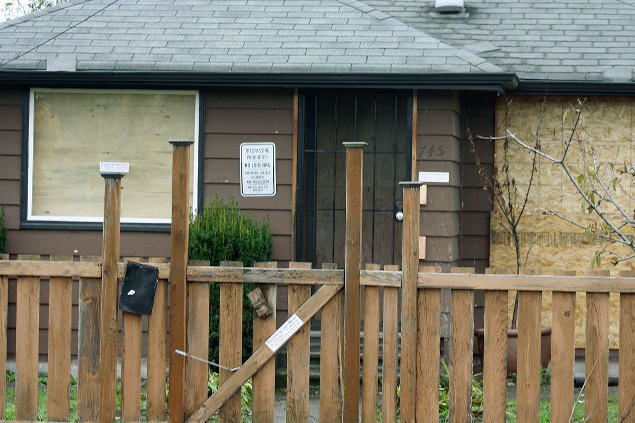 City officials recently shut down this North Park home in the 700 block of First Avenue North as a public nuisance.