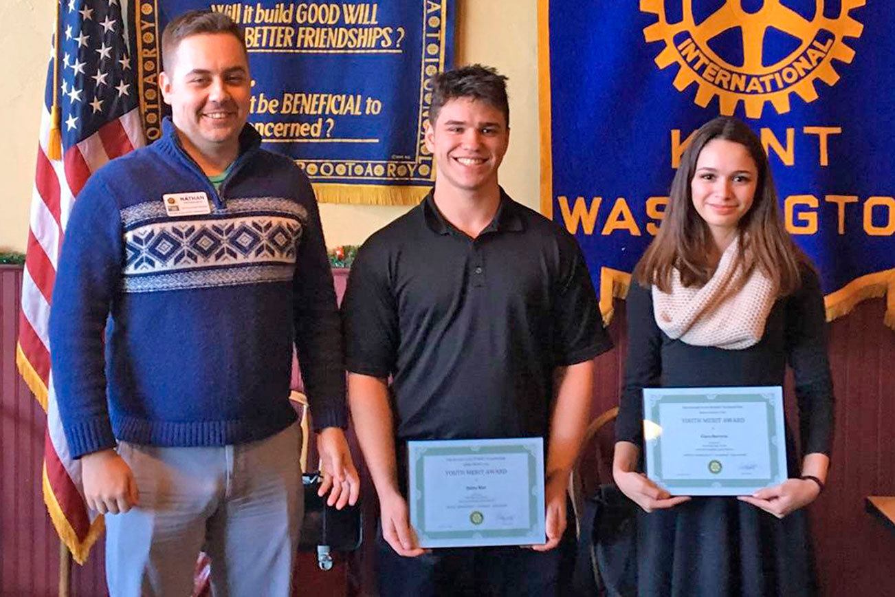 Rotary Club honors Kentridge students