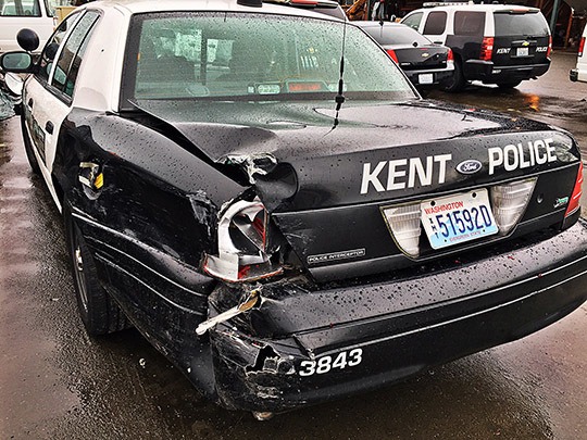 Kent patrol car, fire truck struck in separate DUI crashes