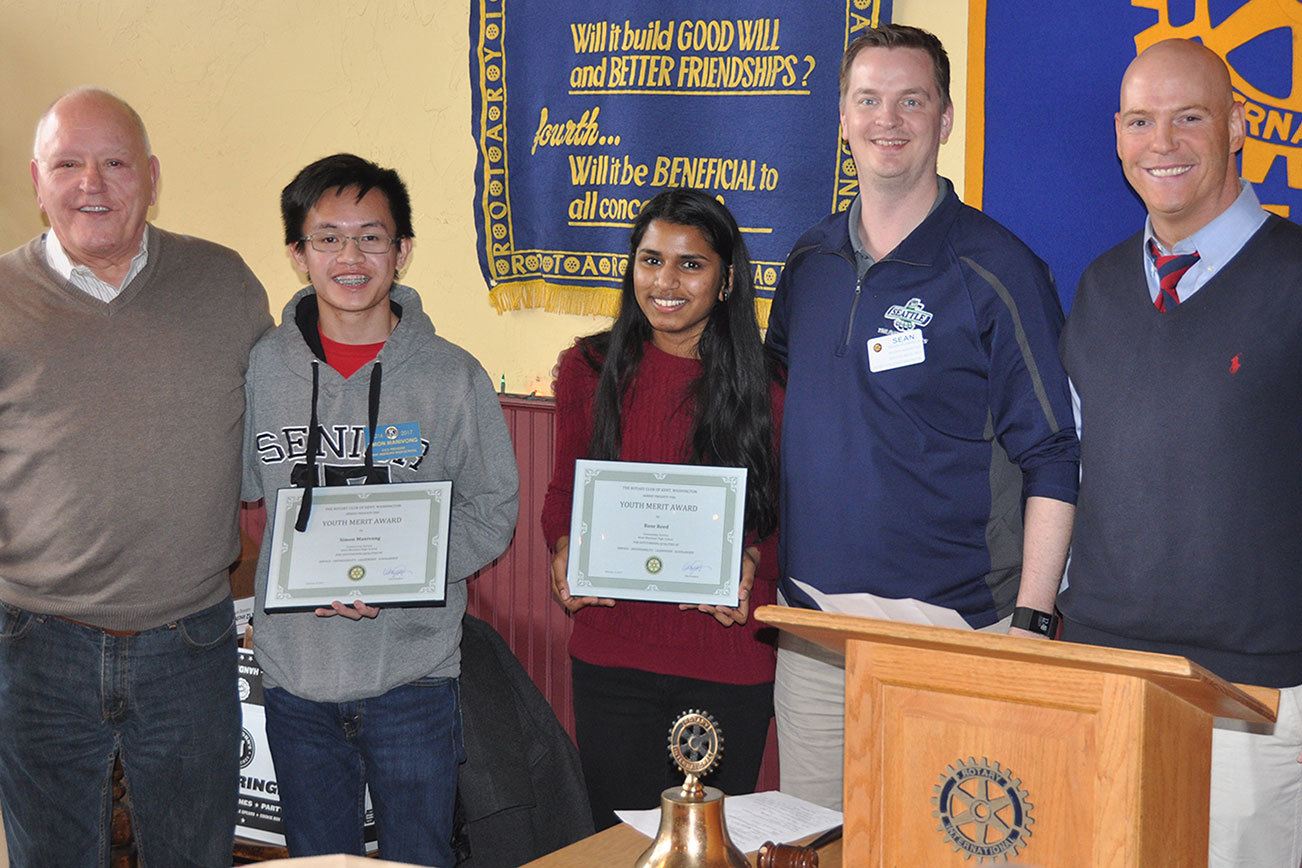 Rotary Club of Kent honors Kent-Meridian students