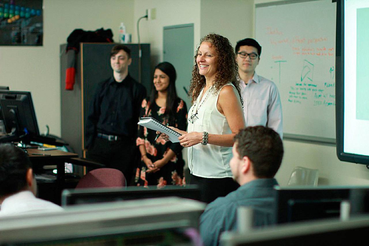 Tina Ostrander, a software development instructor at Green River College, sees a promising future for men and women in the fast-growing tech industry. COURTESY PHOTO, Steve Sosa