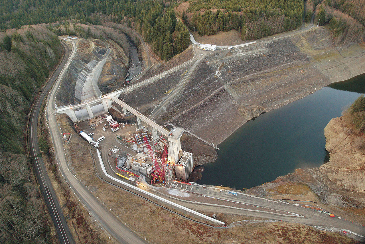 Howard Hanson Dam sprang a leak in 2009, and repairs were made. COURTESY PHOTO