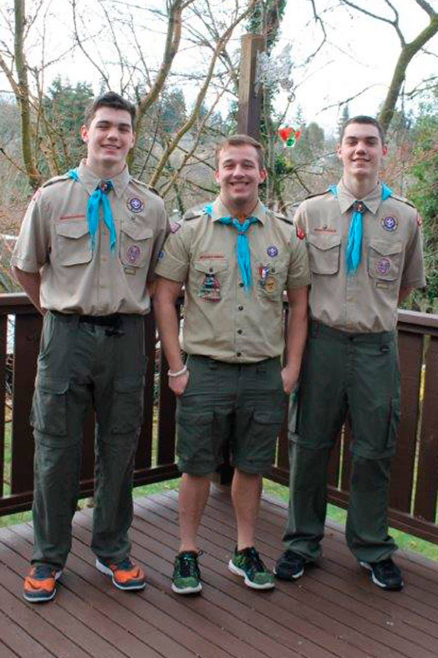 Three Kent boys to earn Eagle Scout rank