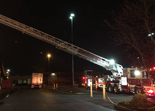 Firefighters douse accidental commercial building fire