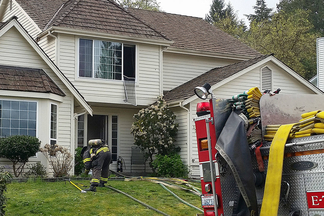 Kent firefighters extinguish East Hill house fire