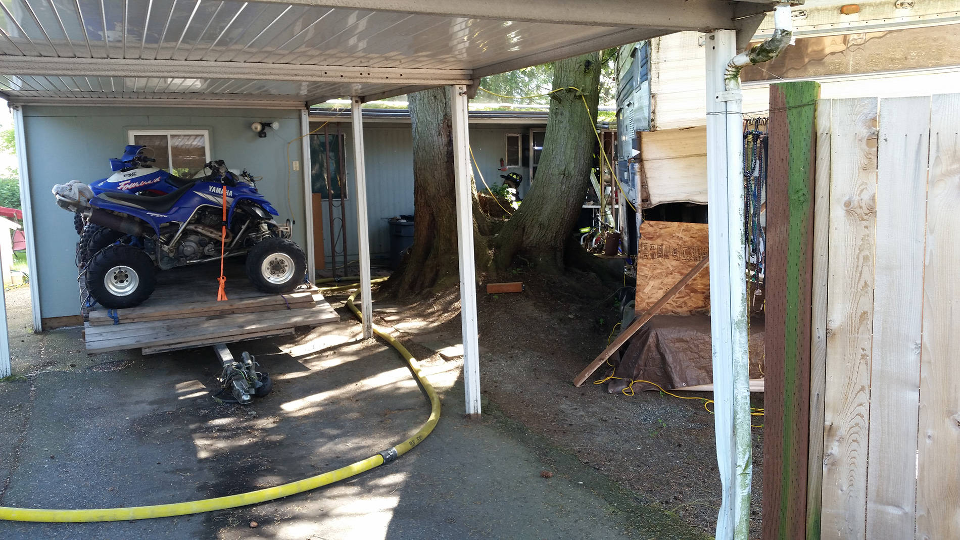 Local firefighters quickly extinguished a kitchen fire that damaged an East Hill home Saturday. COURTESY PHOTO, Puget Sound Regional Fire Authority