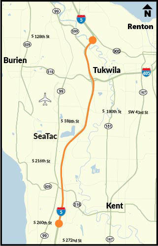 Northbound I-5 paving in South King County reaches midway milestone