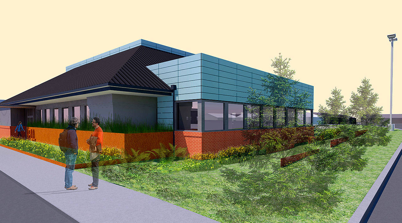 A rendering of what the new Kent Panther Lake Library could look like. Courtesy image, Fivedot architects