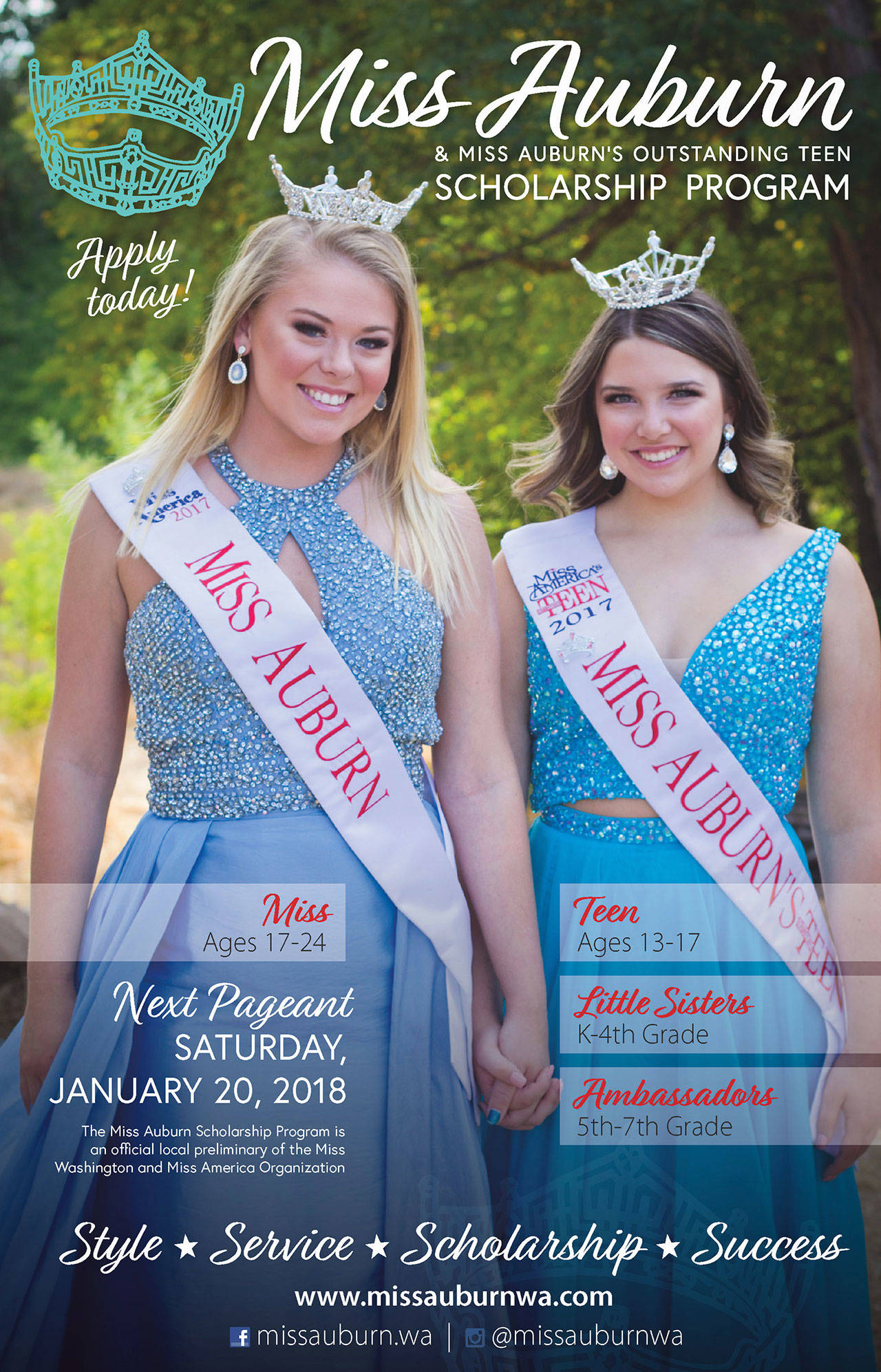 Contestants sought for Miss Auburn Miss Auburn’s Outstanding Teen Program