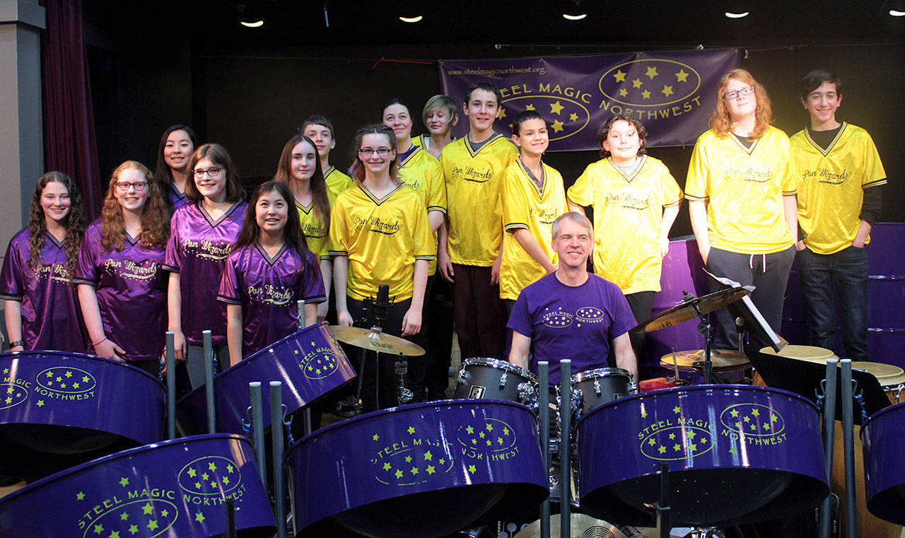 Gary Gibson, Steel Magic Northwest’s executive, artistic director and founder, will lead a steel drum spring concert performance June 14 at Sunrise Elementary School. COURTESY PHOTO