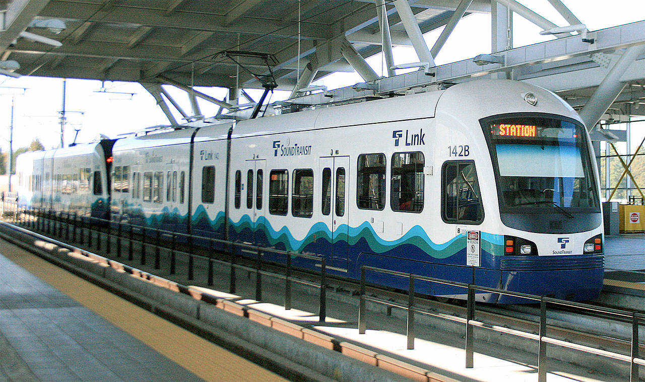 Sound Transit Link light rail ridership up 6.9 percent in third quarter