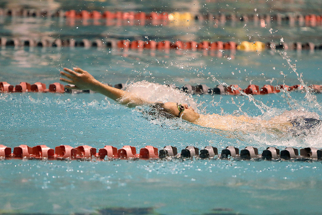 Kentwood’s Stanton swims to state backstroke title